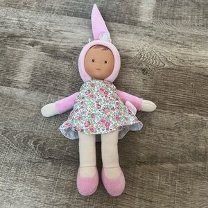 Corolle Miss Pink Blossom Garden Soft-body Baby Doll Pink Dress